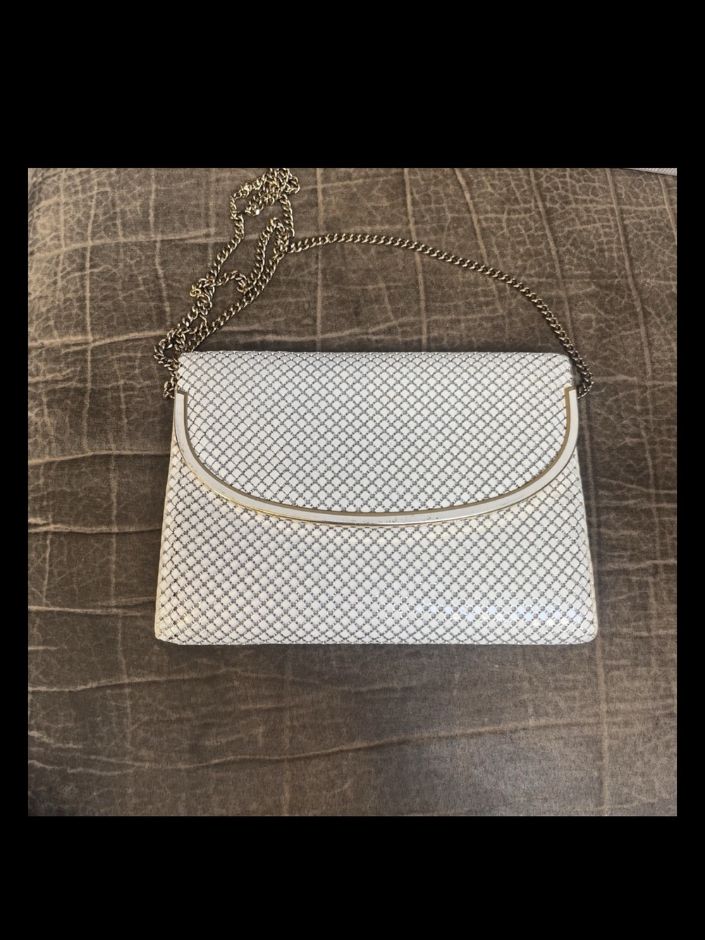 Vintage Whiting And Davis Mesh Cross Body Stunning Great Condition